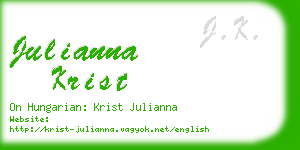 julianna krist business card